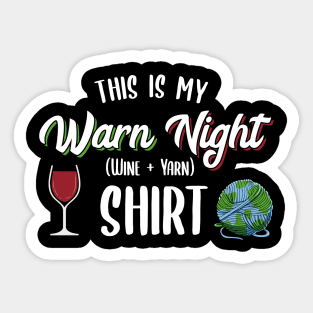 Crochet and Wine | Knitting Crocheting Gift Idea Sticker